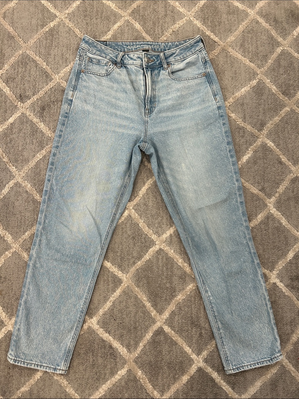 American Eagle Outfitters Light Wash Straight Leg Jeans